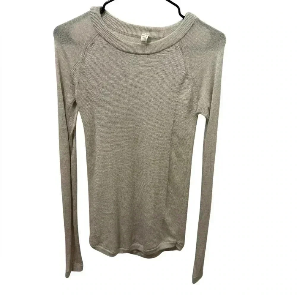 Lululemon Sit In Lotus Heathered Light Ivory Size 2